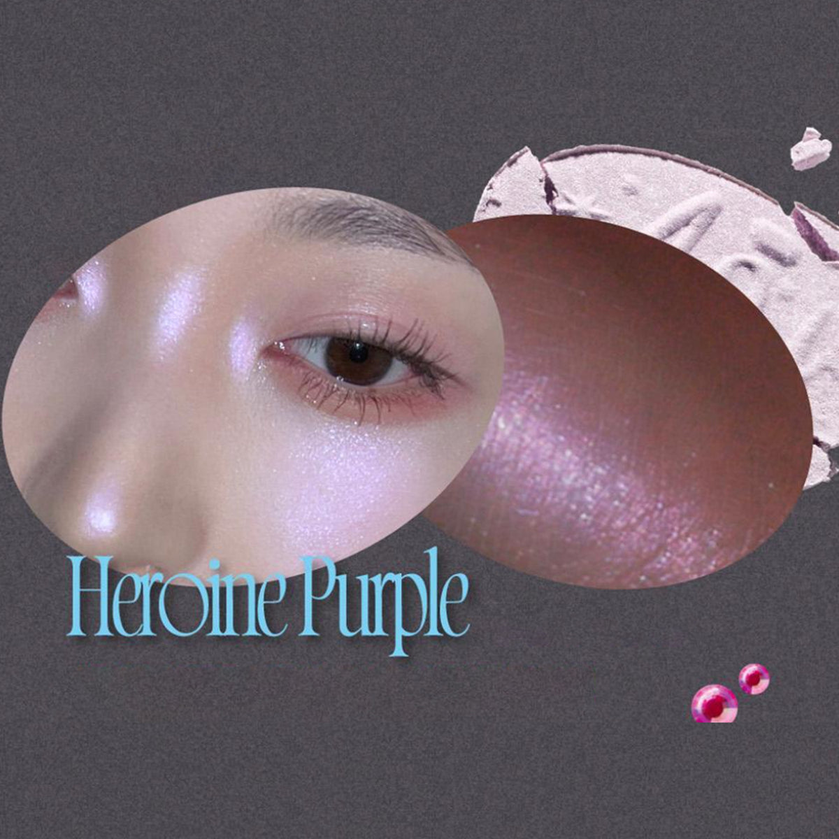(Fwee) Glitz Stone Highlighter [Hl02 Heroin.e Purple] 4.6g