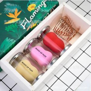 gift box pack colorful super Soft Beauty cosmetics  Water-drop Shaped  Makeup sponge  powder Puff  latex free  Cosmetic Sponge