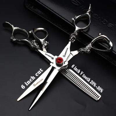 Hairdressing Barber Scissors Professional Barbershop Scissors Salon Cutting Shears Set