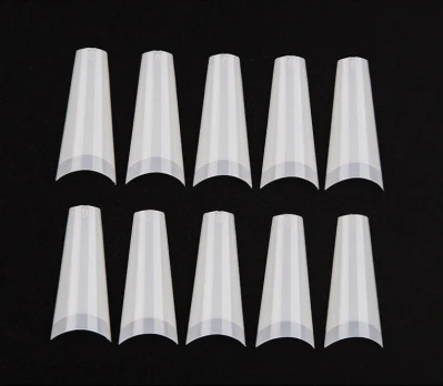 Half Cover Flat Head Artificial Fingernails ABS Nail Tips