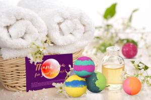 High quality hot selling premium bath bomb gift set rose bath bomb