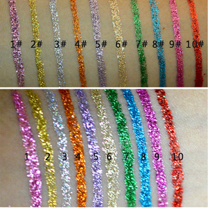 High quality waterproof eye liner private Label 12 color liquid glitter Eyeliner vegan eyeliner