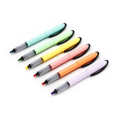 Higighter Free Ink System Highlighter Pen with Pastel Ink Promotional