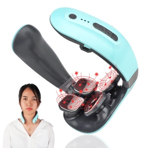 Home use low frequency pulse massage tool neck massager with heating function