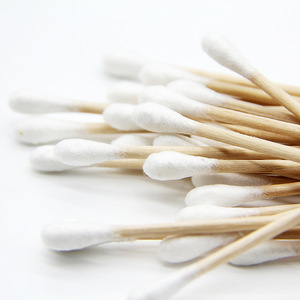 Hot Sell 200pcs double head bamboo stick  cotton buds daily use swab