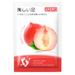 korean skin care feet mask  efero  juicy peach extract foot peel mask exfoliating remove foot dead skin moisturizing care foot