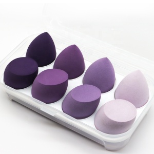 Latex Free Makeup Sponge Puff Beauty Private Label Makeup Sponge Blender Wholesale Mixed Color Case Black Bag Customized Logo