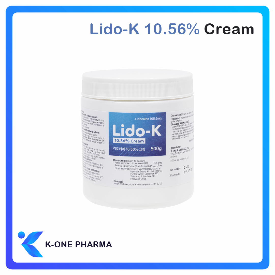 Lido-K Crema Anestésica Acción Rápida con Larga Duración