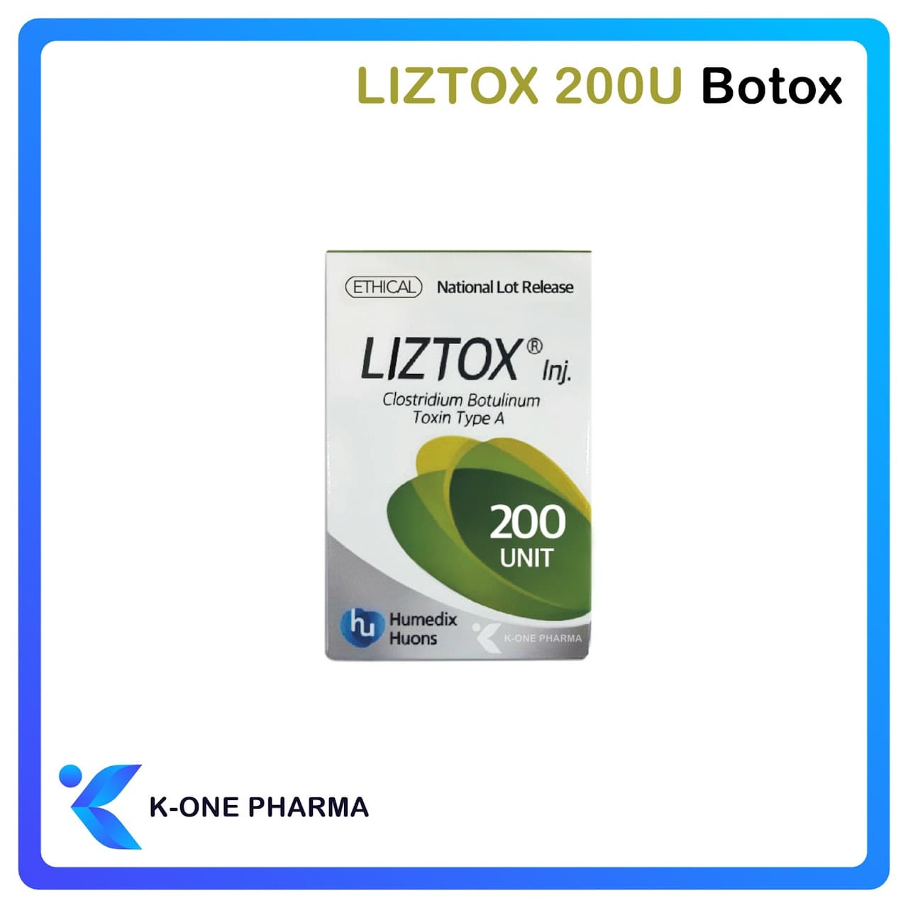 LIZTOX 200U Regeneration Boosting Plumping Skin Tightening Pores Lifting Effect