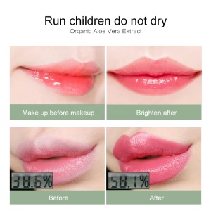 Natural Kiss Beauty Waterproof Moisturizing Lip Stick Lip Balm Color Changing Aloe Vera Lipstick  For Women