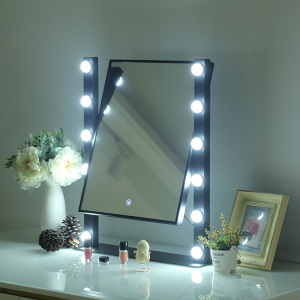 Newest Trending Fashion Hollywood Style Lighted Makeup Vanity Mirror with LED Light Blubs