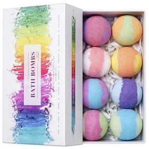 OEM Private Label Colorant Press Bubble Fizz Balls All Natural Fragrance Organic Vegan Package Bath Bombs Set