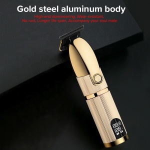 P600 700 800 Gold Metal Barbershop Cutter Hair Cutting Machine Haircut Cordless Hair Clipper Hair Trimmer Pop Barbers 110-240v