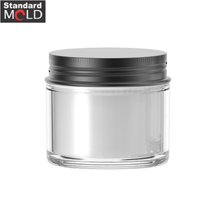 Plastic Double Layer Cream Jar 75ml and Cosmetic Cream Jar 75ml and cream jar with aluminium cap