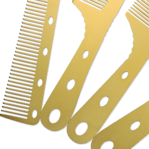 Professional salon barber hairdressing tool space 1 mm thickness aluminum hair comb