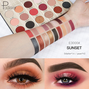 Pudaier  Glitter Shimmer Metallic Eyeshadow Palette Eye Makeup