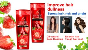ROUSHUN Hair Shampoo and Conditioner Strawberry Natural Apple Adults Female 400ml with ISO22716,GMPC Certification