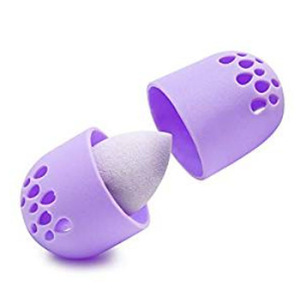 Silicone Glam Drop Beauty Sponge Travel Case - Foundation Sponge Carrying Case Holder -Silicone Makeup Sponge Holder