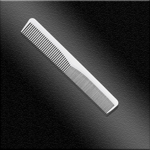 Static free flat head thin comb carbon fiber comb