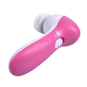 Wholesale 5 in 1 Face Exfoliator Brush Skin Care Electric Silicone Facial Cleansing Brush