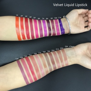 Wholesale lip stick in black pink tube vegan customized velvet liquid lipstick private label