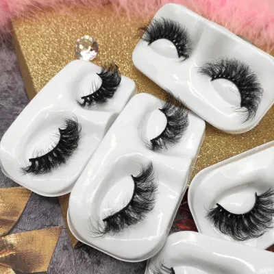 Wholesale Private Label Fluffy 25 mm Mink Fur Eyelash