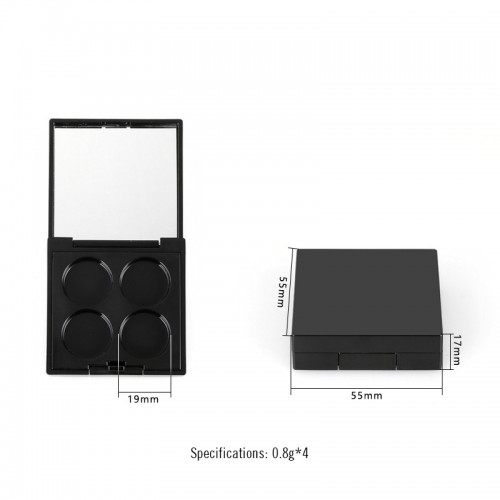 Custom logo multi-color optional palette empty box multi-functional makeup packaging eye shadow box eyebrow compact