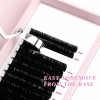Wholesale Eye Lash Extension Lash Tray Supplies PBT Dark Matte Black Volume Eyelash Extension Private Label