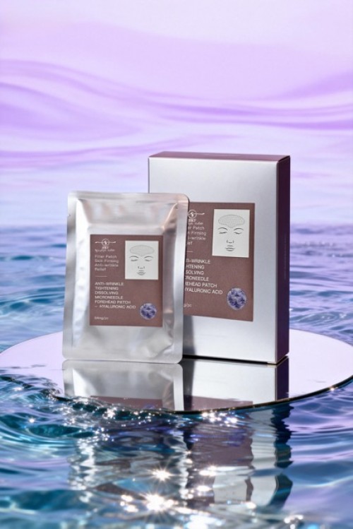 Anti-Wrinkle & Firming Dissolvable Microneedle Patch (Forehead) (Back patch hydrocolloid)