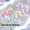 12 Colors Neon Magnetic Cateye UV Nail Gel Polish