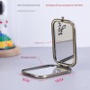 3D Relief Zinc Alloy Retro Castle Design Portable Makeup Mirror
