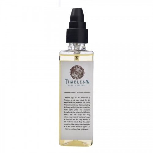 Timeless Beauty Secrets Organic Jojoba Oil Hair Serum With UV Protection  For All Hair Types