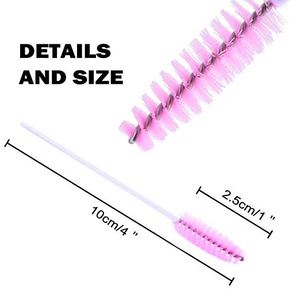 100 PCS Disposable Eyelash Brushes/ Mascara Wands Eyebrow Applicator