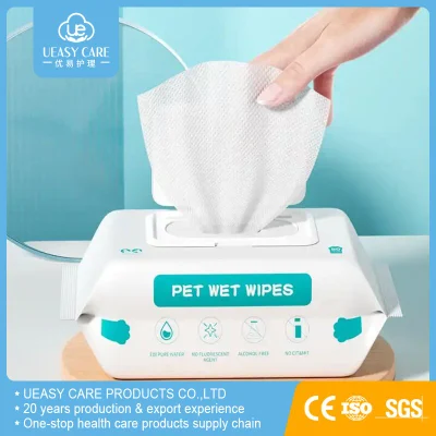 10PCS Packed Wet Wipes with Custom Printing Mint Customized Material Woven Babay Skin Cleaning Whole Sell