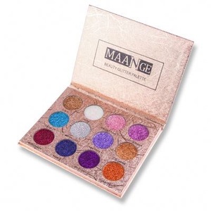 12 Colors Glitter Eyeshadow Diamond Pressed Golden Shiny Shimmer Matte Eye Shadow Beauty Cosmetic Makeup Palette