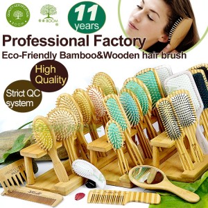 12 years experience professional hair brush factory , Eco-Friendly Wooden Hair Brush