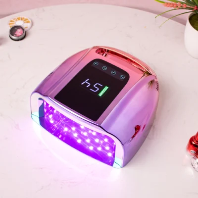 2022 New 96W High Power Rechargeable Nail Lamp UV LED Lamp with Handle Cordless Portable Design Nail Dryer