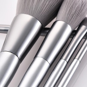 8 pcs Micro Crystal Fibre Silver Moon Light Makeup Brush OEM