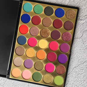 Accept Customized Large 35 Colors Beautiful Eyeshadow Palettes Make Own Eyeshadow Palette