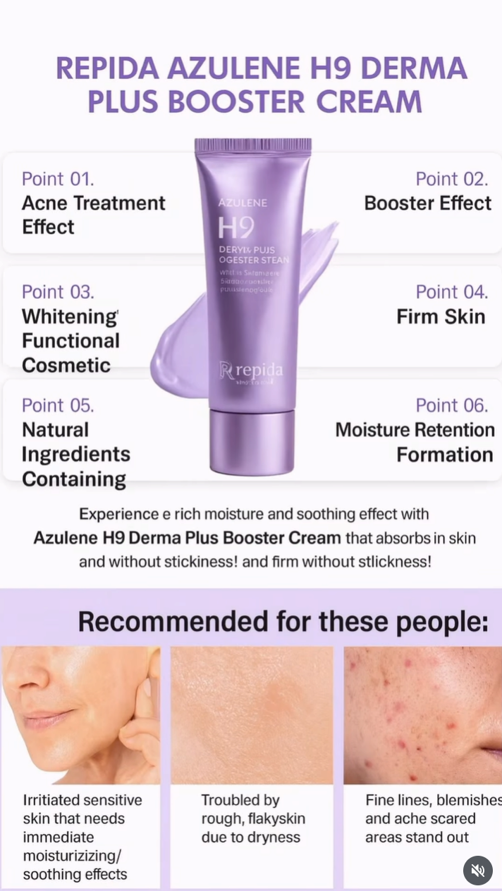 Azulene H9 Derma Plus Booster Cream 