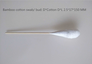 Bamboo cotton swab/ bud with different size and styles