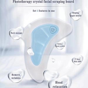 Best Gift Dolphin Guasha Board Light Therapy Vibrating Facial Massager Products