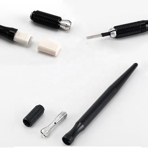 Black Single Head Eyebrow Microblading Tool Handle Pen Cosmetic Tattoo Permanent Makeup Tattoo Gun For Brow Lip Eyeliner