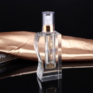 Custom design logo print Aftershave Makeup Spray Atomiser Travel rectangular perfume glass perfume bottle