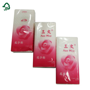 Customize pocket tissue mini paper facial tissue in advertising paper