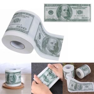 Dollar Humor Toilet Paper Bill Toilet Roll Novelty Coin Print Roll Toilet Paper