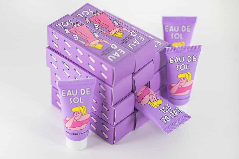 Eau De Sol Aroma Hand Clean Gel Sanitizer