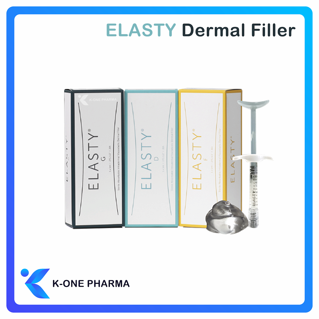 Elasty HA HYALURONIC ACID DERMAL FILLER Thread Skin Revitalization Contouring Body Lifting Soothing 