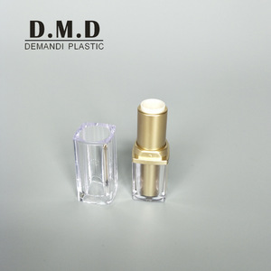 Empty plastic transparent lipstick tubes / clear lipstick tube packaging