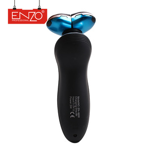 ENZO Professional high quality triple heads individually floating blades 3D rotary cordless strong electric men shaver machine